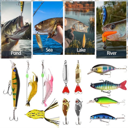 Christmas Countdown Calendar - 24 Day Fishing Lure Set For Adult Men And Teenage Boys - Christmas 2025 Surprise Gift