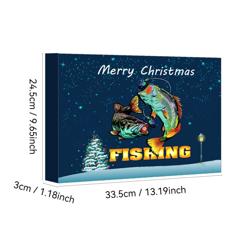 Christmas Countdown Calendar - 24 Day Fishing Lure Set For Adult Men And Teenage Boys - Christmas 2025 Surprise Gift