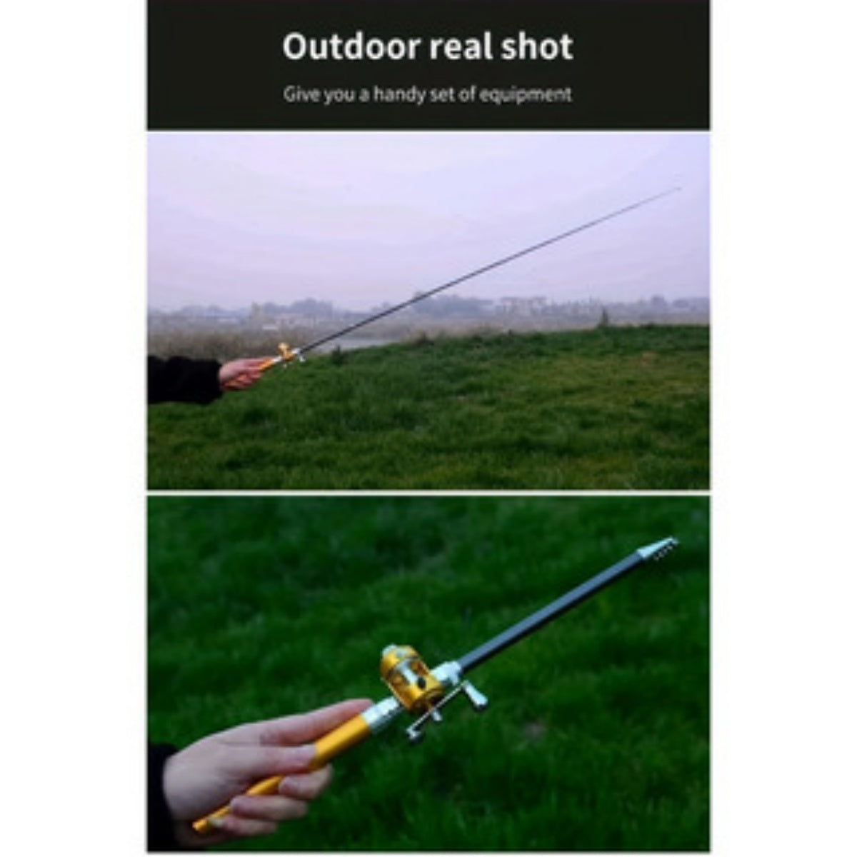 METABEST Premium Aluminum Alloy Pocket-Sized Pen Style Fishing Rod - Compact, Portable, And Ultra-Lightweight For Ice Raft, Bridge, And Travel Fishing - Perfect Gift For Fishing Enthusiasts And Beginn